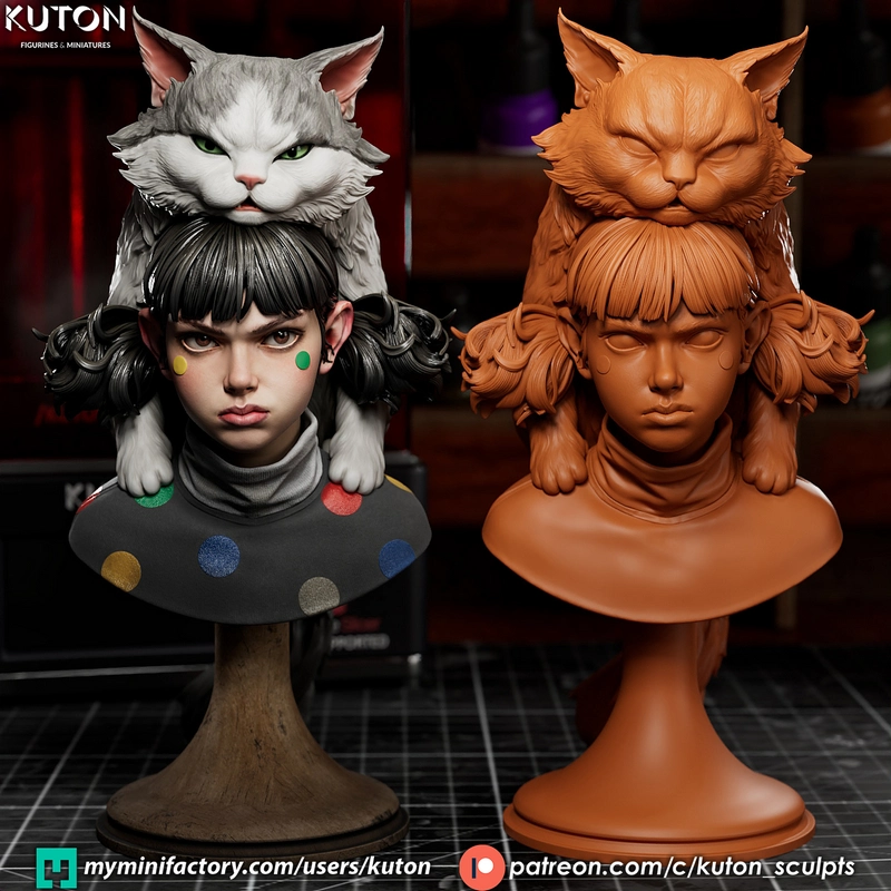 Moki and Wasabi — Original Character 3D model