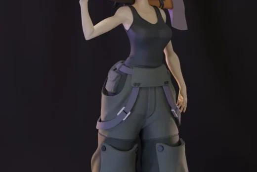 Maki Oze — Fire Force 3D model