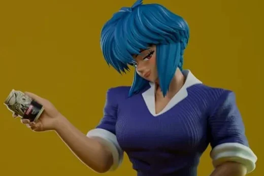 Motoko Kusanagi — Ghost in the Shell 3D model