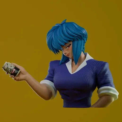 Motoko Kusanagi — Ghost in the Shell 3D model