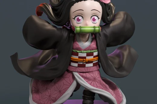Nezuko Chibi — Demon Slayer 3D model