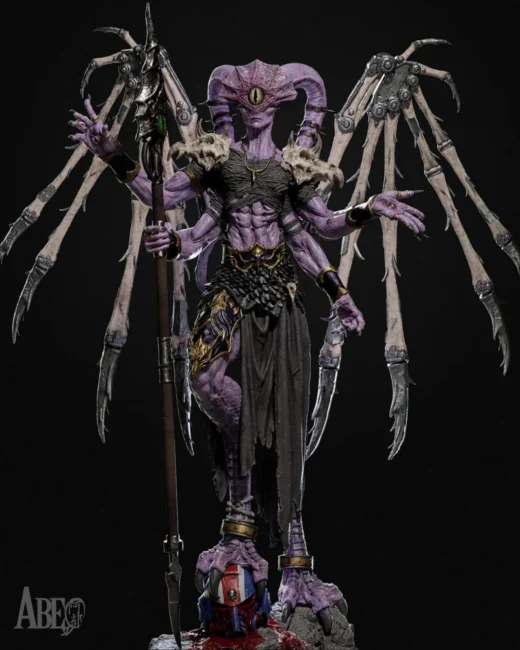 Ninefold Sorcerer — Fantasy 3D model
