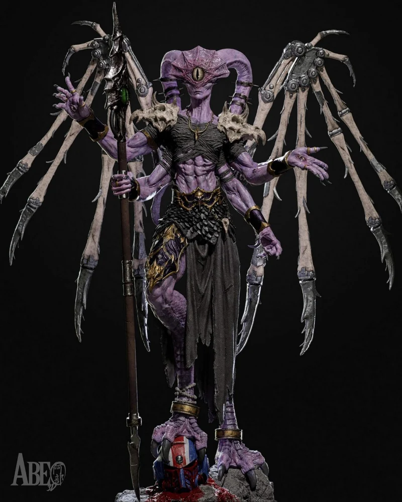 Ninefold Sorcerer — Fantasy 3D model