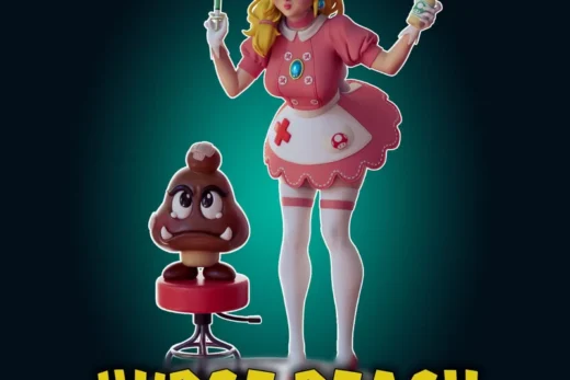 Nurse Peach — Super Mario 3D model