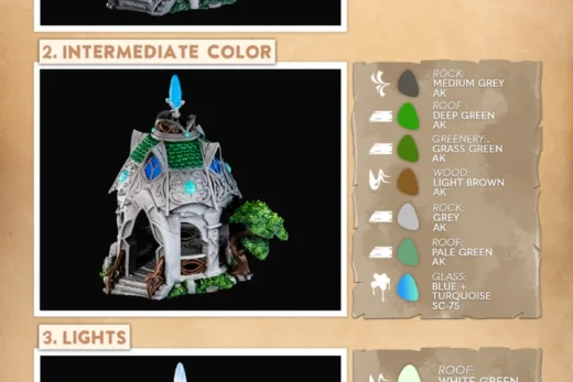 The Moon Kiosk Painting Guide 3D model