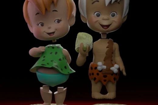 Pebbles and Bamm-Bamm — The Flintstones 3D model