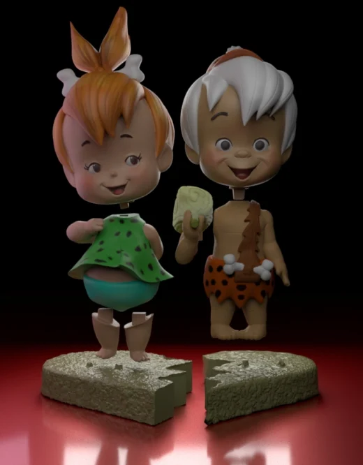 Pebbles and Bamm-Bamm — The Flintstones 3D model