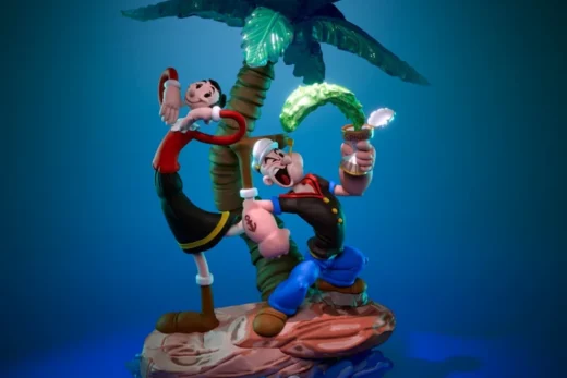 Popeye and Olive Oyl — Popeye 3D model