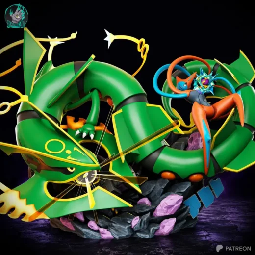 Rayquaza vs Deoxys — Pokémon 3D model