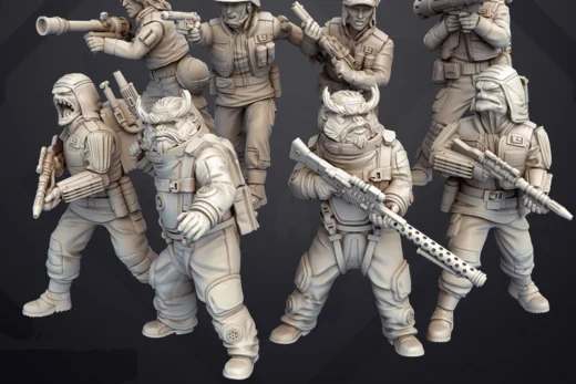 Rebel Trooper Set 2 — Star Wars 3D model