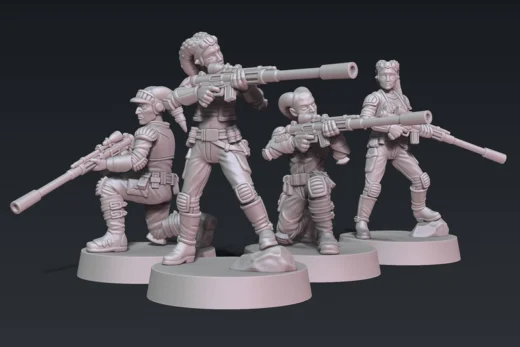 Rebel Trooper Twi'lek Snipers — Star Wars 3D model