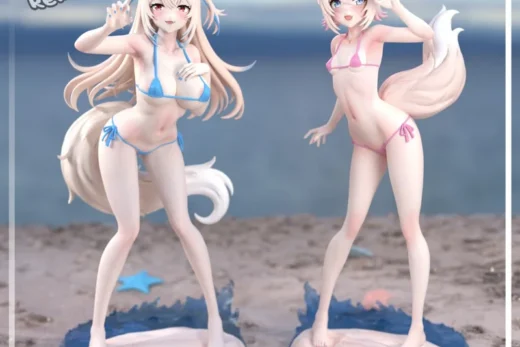 Fuwawa and Mococo Abyssgard — Hololive 3D model