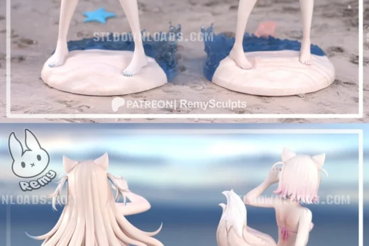 Fuwawa and Mococo Abyssgard — Hololive 3D model