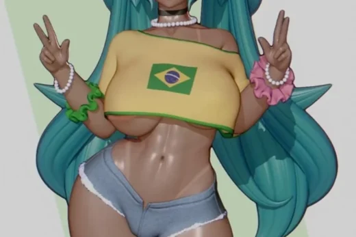 Brazilian Miku — Vocaloid 3D model