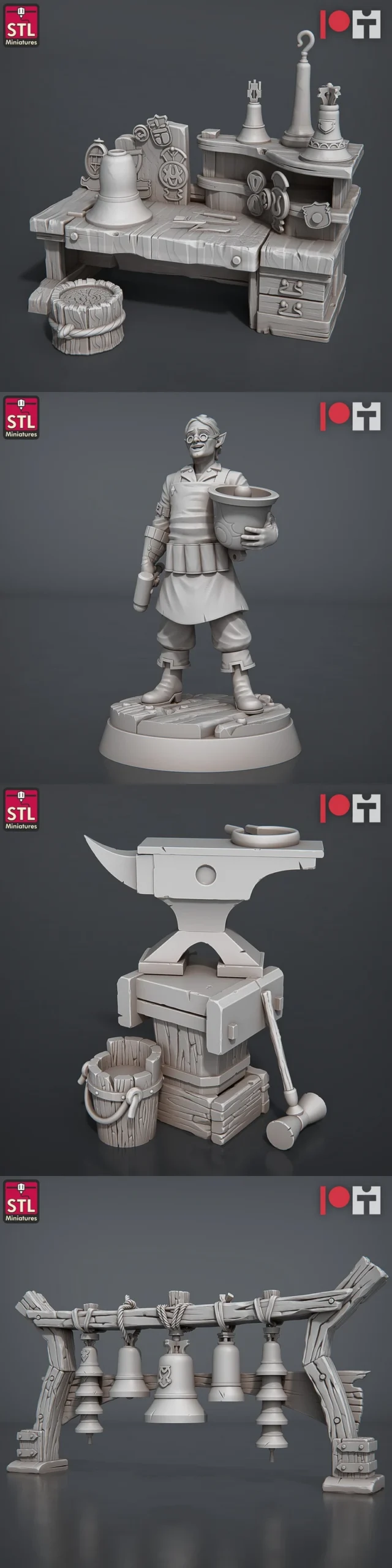 Bell Makers Set — Fantasy 3D model