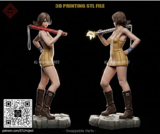 Selphie Tilmitt — Final Fantasy VIII 3D model