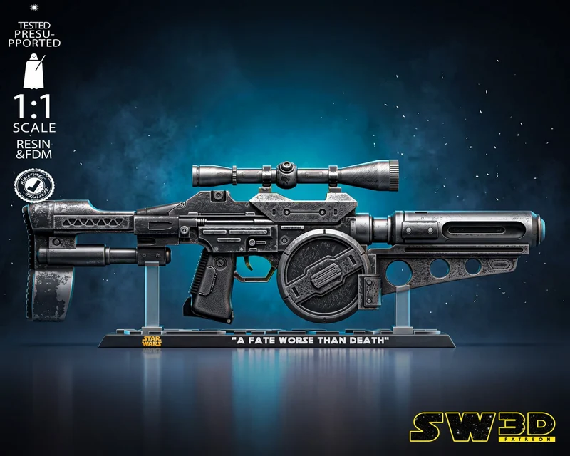 Westar M-5 Blaster Rifle — Star Wars 3D model