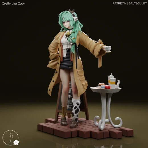 Crelly the Cow — Original Character 3D model
