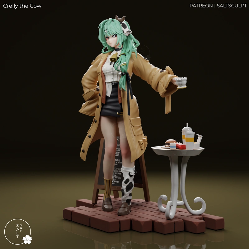 Crelly the Cow — Original Character 3D model