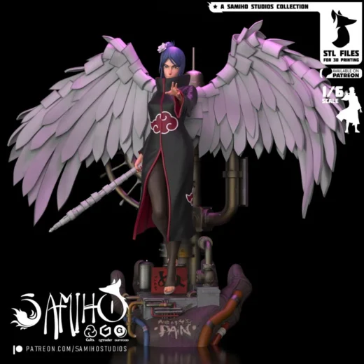 Konan — Naruto 3D model