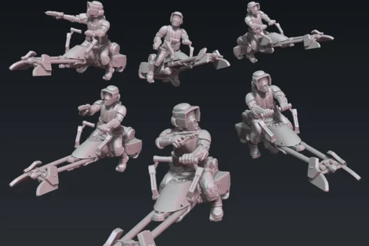 Scout Trooper Speeder Bikes — Star Wars 3D model