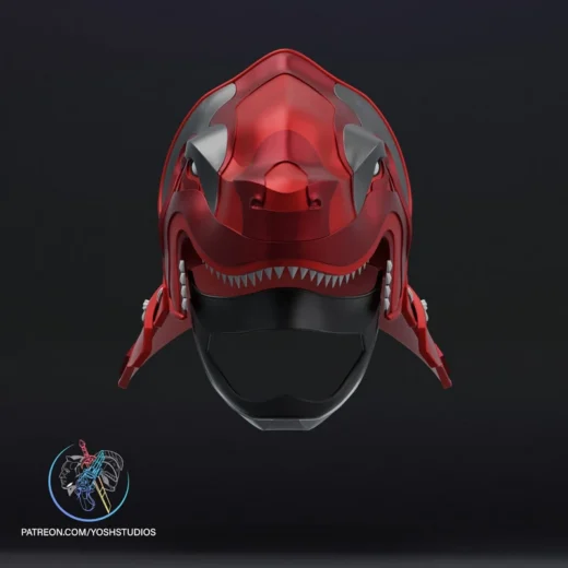 Sengoku Red Ranger Mask — Original Character 3D model