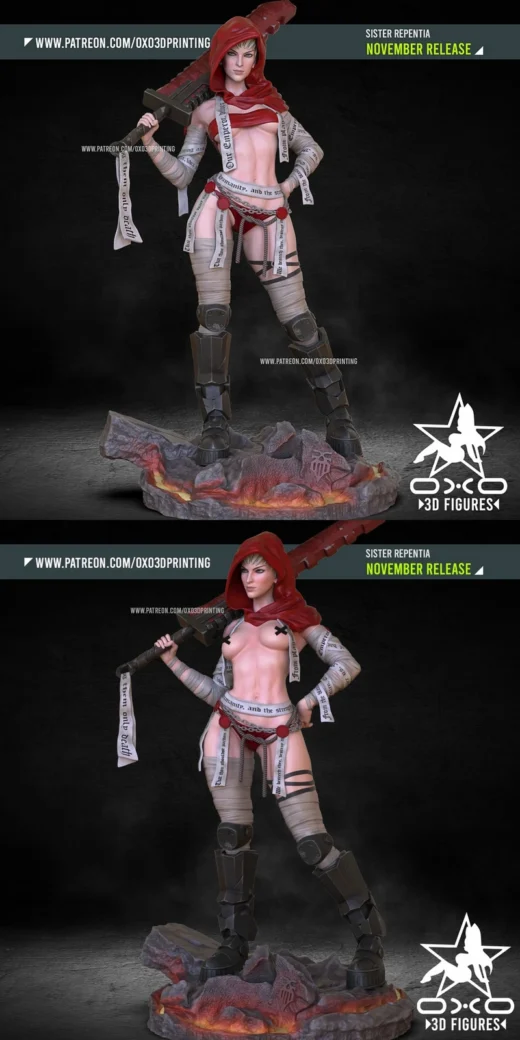 Sister Repentia — Warhammer 40,000 3D model