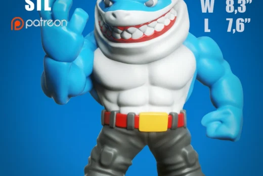 Ripster Chibi — Street Sharks 3D model