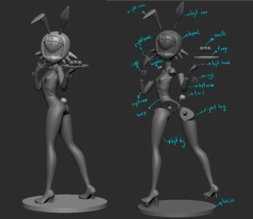 Suiren — Original Character 3D model