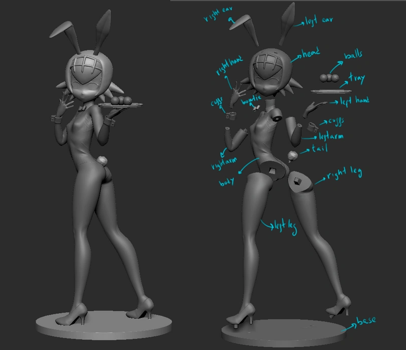 Suiren — Original Character 3D model