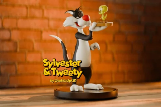 Sylvester and Tweety — Looney Tunes 3D model