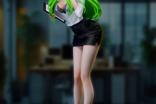 Office Lady — Original Character 3D model