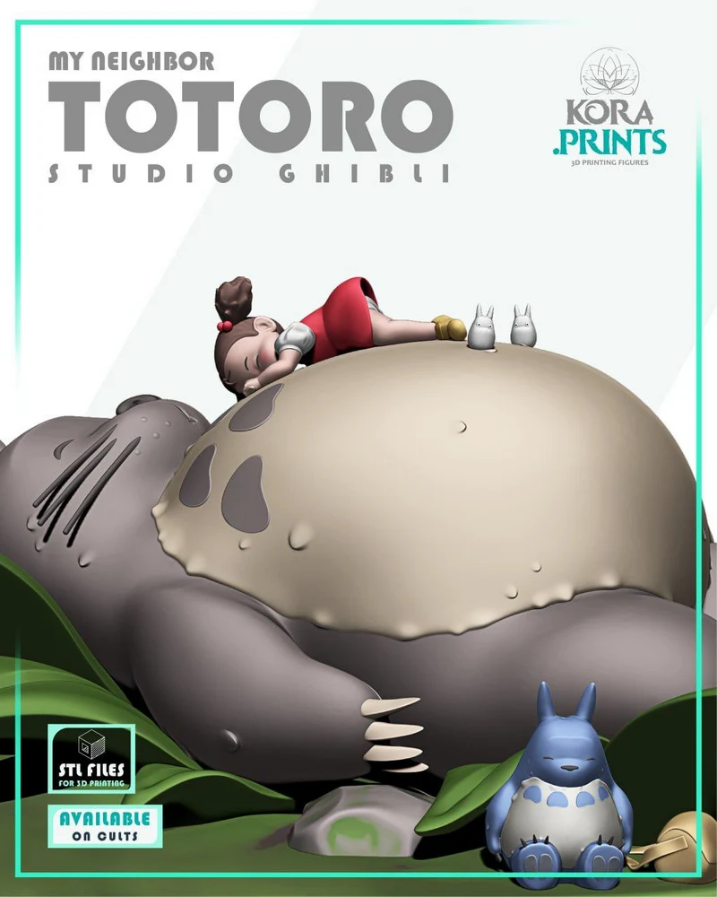 Totoro and Mei — My Neighbor Totoro 3D model
