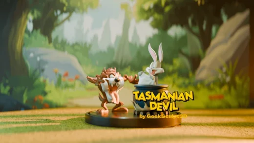 Taz and Bugs Bunny — Looney Tunes 3D model