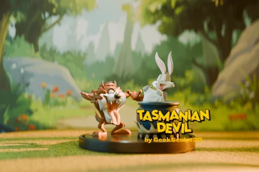 Taz and Bugs Bunny — Looney Tunes 3D model