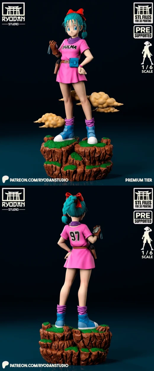Teen Bulma — Dragon Ball 3D model