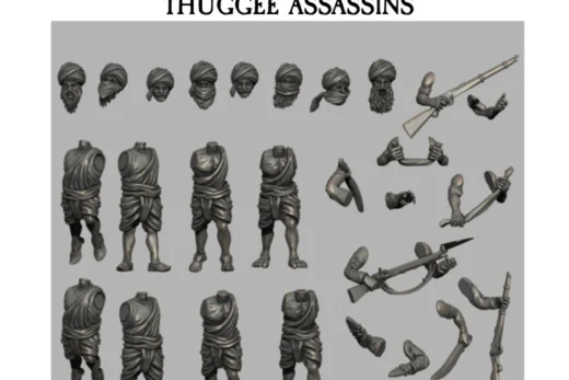 Thuggee Assassins — Historical Fantasy 3D model