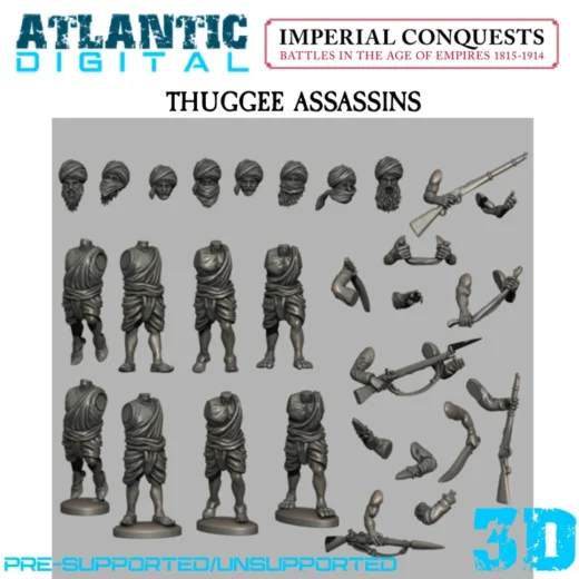 Thuggee Assassins — Historical Fantasy 3D model
