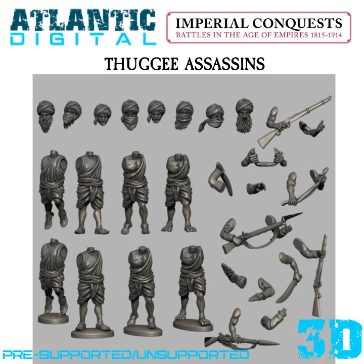 Thuggee Assassins — Historical Fantasy 3D model