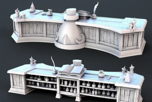 Toxic Vendor Counter — Fantasy 3D model