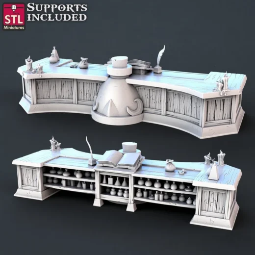 Toxic Vendor Counter — Fantasy 3D model