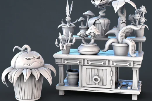 Toxic Vendor Tree — Fantasy 3D model
