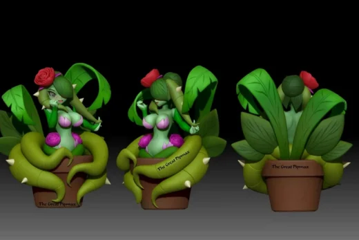 Water Lily Siren — Fantasy 3D model