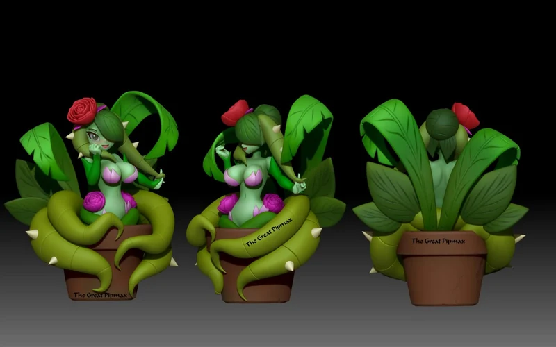 Water Lily Siren — Fantasy 3D model
