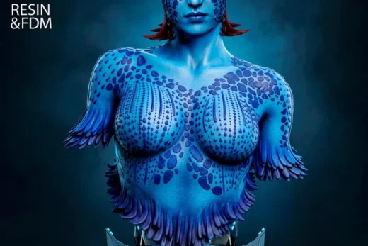 Mystique Portrait Bust — Marvel 3D model