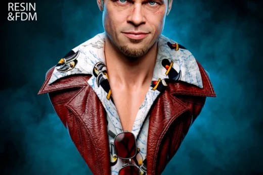 Tyler Durden Portrait Bust — Fight Club 3D model