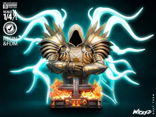 Tyrael Bust — Diablo 3D model