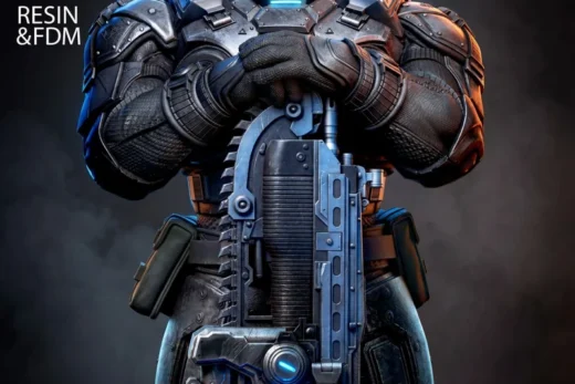 Marcus Fenix Bust — Gears of War 3D model
