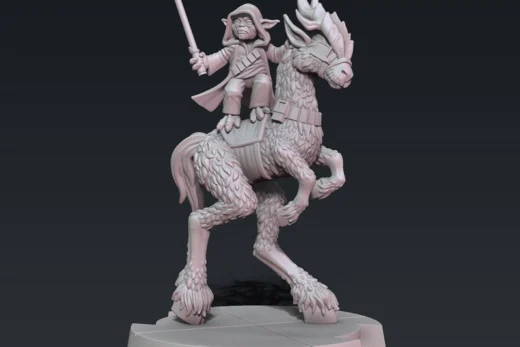 Yoda on Kybuck — Star Wars 3D model