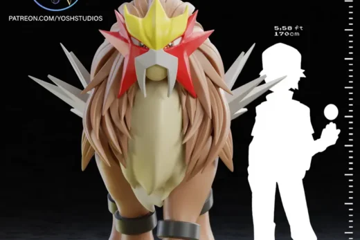 Life Size Entei — Pokémon 3D model